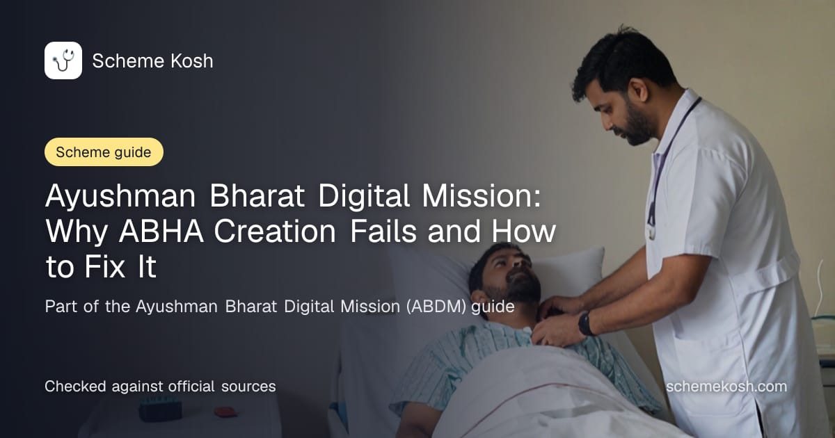 Ayushman Bharat Digital Mission: Why ABHA Creation Fails and How to Fix It, a guide to Ayushman Bharat Digital Mission (ABDM)