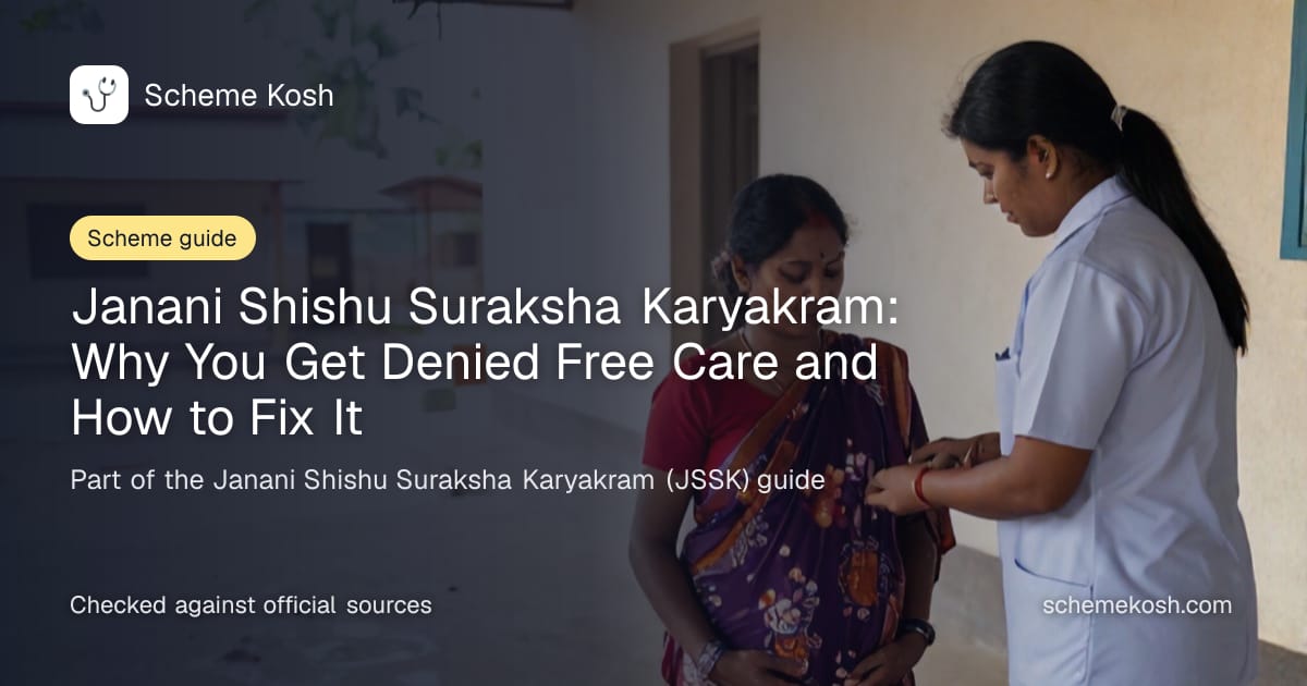 Janani Shishu Suraksha Karyakram: Why You Get Denied Free Care and How to Fix It, a guide to Janani Shishu Suraksha Karyakram (JSSK)