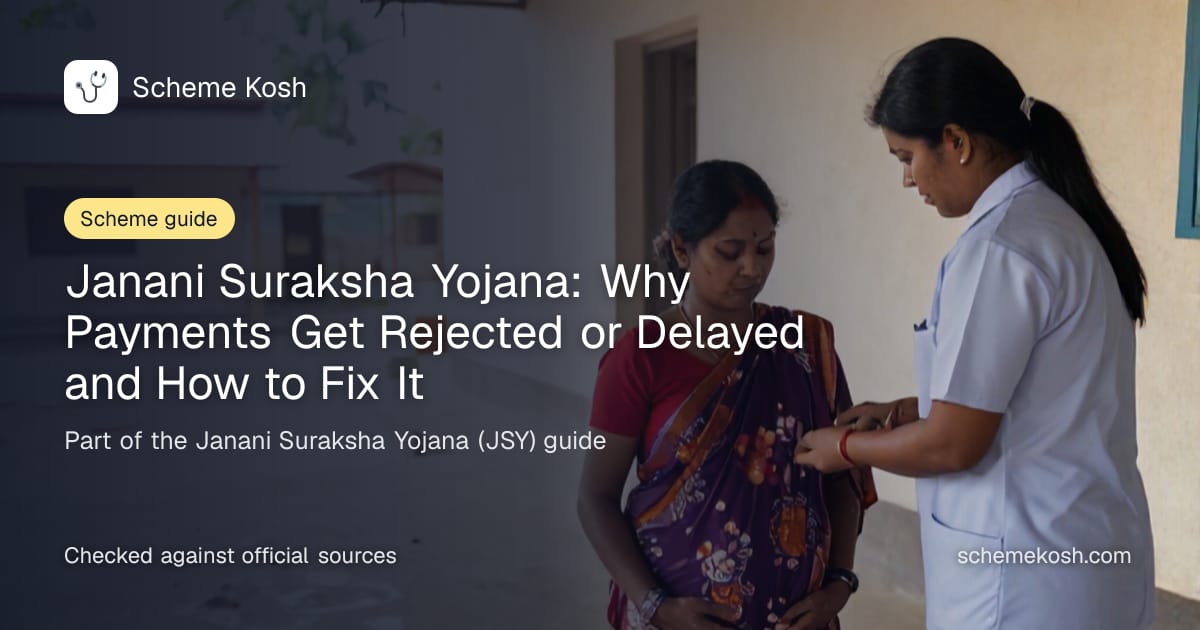 Janani Suraksha Yojana: Why Payments Get Rejected or Delayed and How to Fix It, a guide to Janani Suraksha Yojana (JSY)