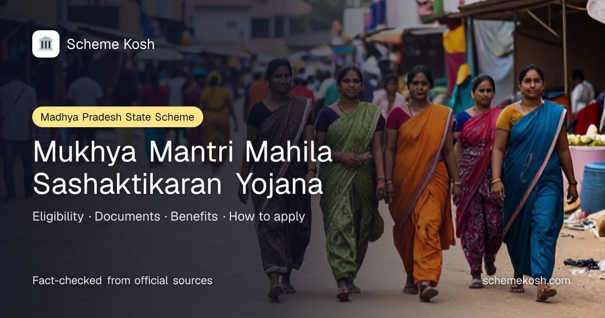 Mukhya Mantri Mahila Sashaktikaran Yojana (Madhya Pradesh): Free skill training, course fees and rehabilitation support for women in distress
