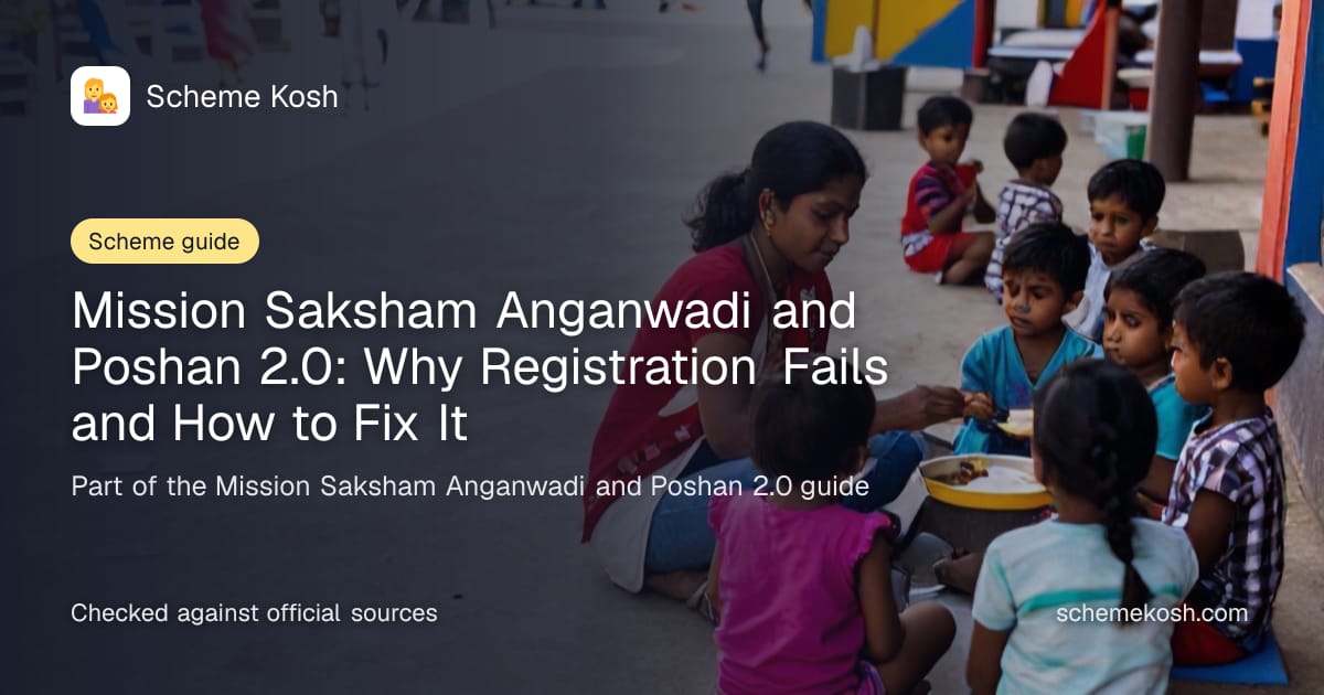 Mission Saksham Anganwadi and Poshan 2.0: Why Registration Fails and How to Fix It