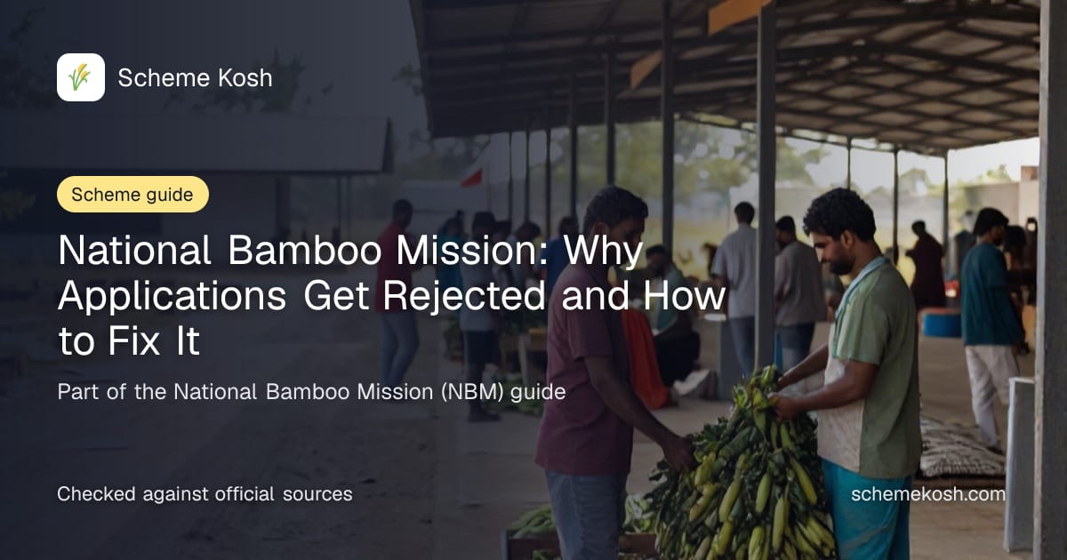 National Bamboo Mission: Why Applications Get Rejected and How to Fix It, a guide to National Bamboo Mission (NBM)
