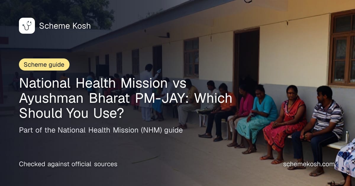 National Health Mission vs Ayushman Bharat PM-JAY: Which Should You Use?, a guide to National Health Mission (NHM)
