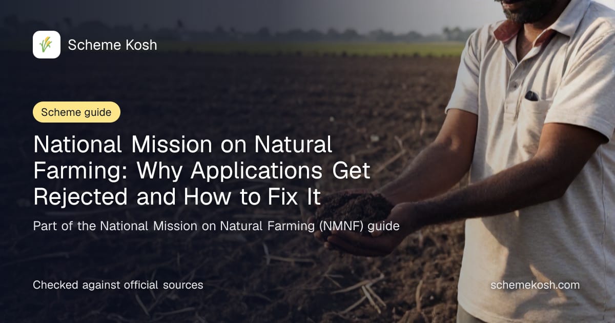 National Mission on Natural Farming: Why Applications Get Rejected and How to Fix It, a guide to National Mission on Natural Farming (NMNF)