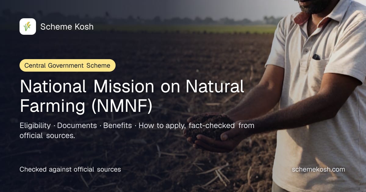 National Mission on Natural Farming (NMNF): Rs 15,000 per hectare per year for three years for on-farm natural farming input infrastructure