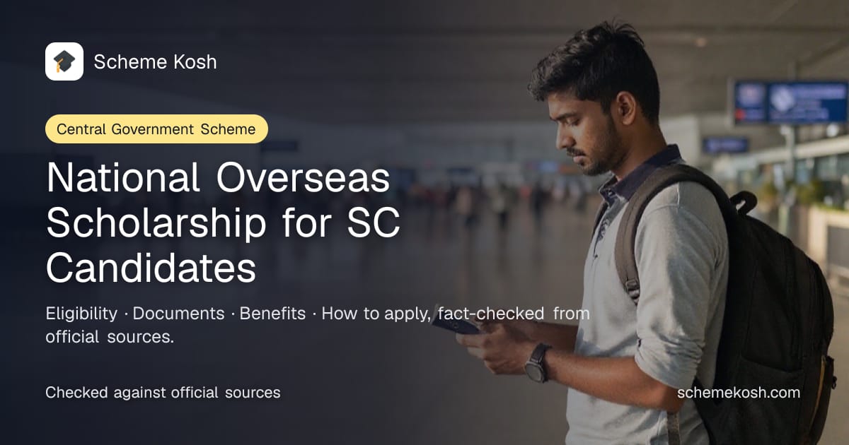 National Overseas Scholarship for SC Candidates: Full tuition fees plus 15,400 USD (or 9,900 GBP) a year in maintenance, contingency