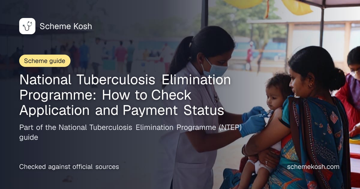 National Tuberculosis Elimination Programme: How to Check Application and Payment Status