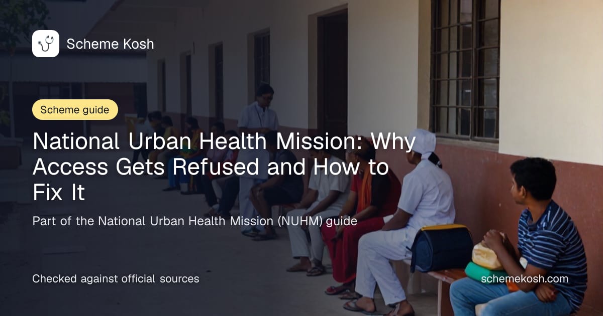 National Urban Health Mission: Why Access Gets Refused and How to Fix It, a guide to National Urban Health Mission (NUHM)