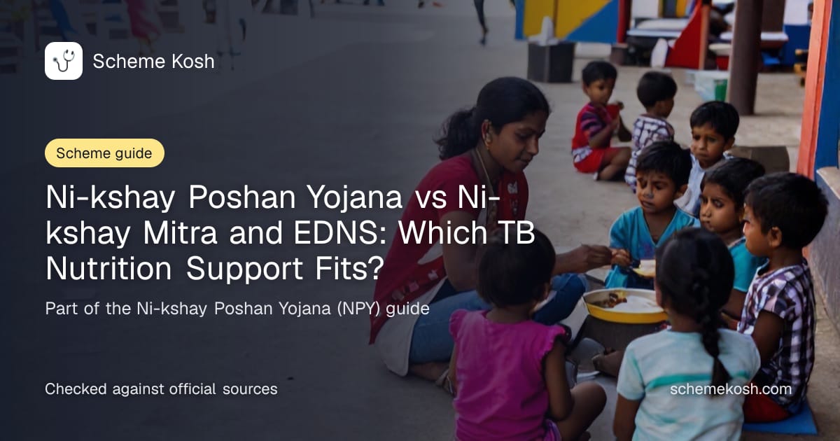 Ni-kshay Poshan Yojana vs Ni-kshay Mitra and EDNS: Which TB Nutrition Support Fits?, a guide to Ni-kshay Poshan Yojana (NPY)