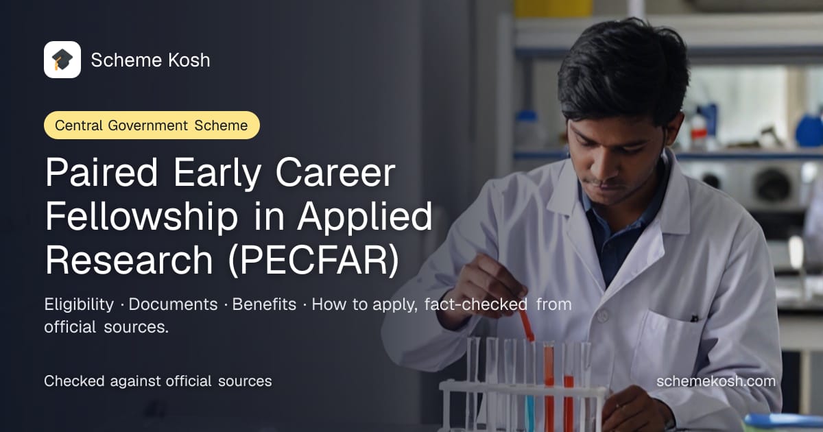 Paired Early Career Fellowship in Applied Research (PECFAR): Funded short research visit of 1-2 months for a paired Indian and German