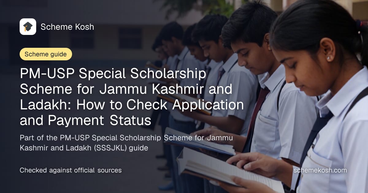 PM-USP Special Scholarship Scheme for Jammu Kashmir and Ladakh: How to Check Application and Payment Status