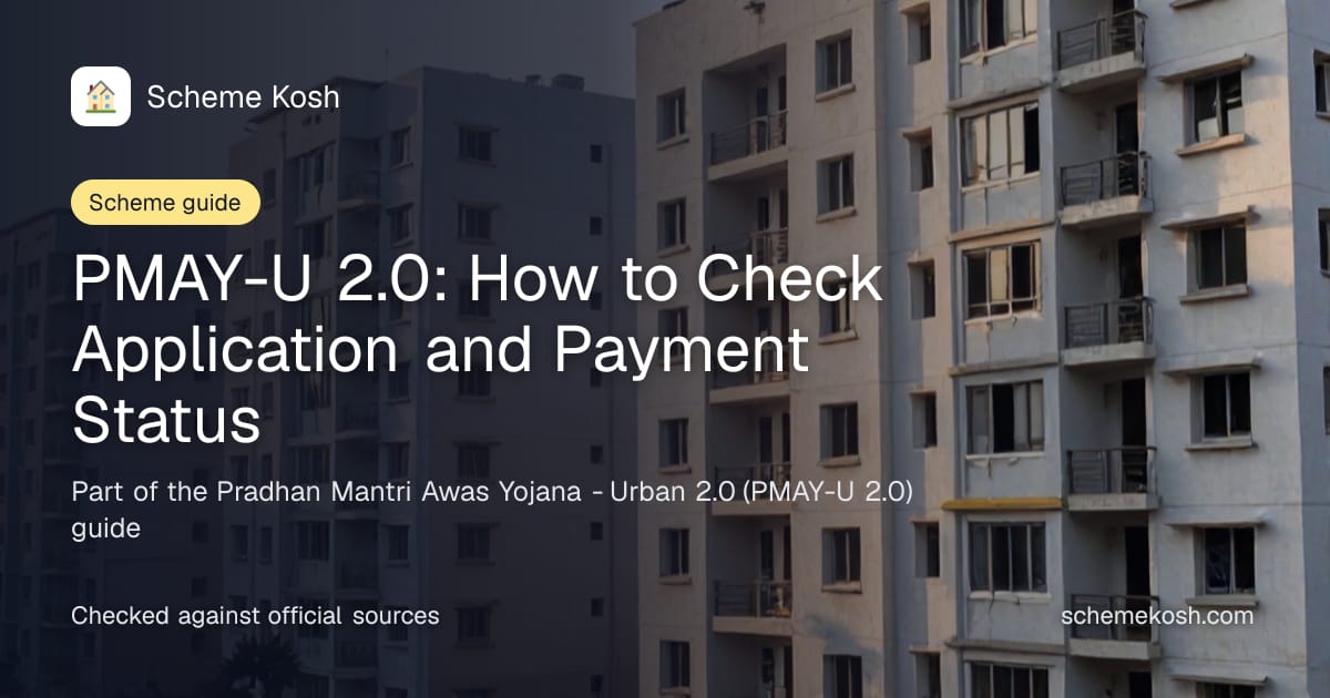 PMAY-U 2.0: How to Check Application and Payment Status, a guide to Pradhan Mantri Awas Yojana - Urban 2.0 (PMAY-U 2.0)