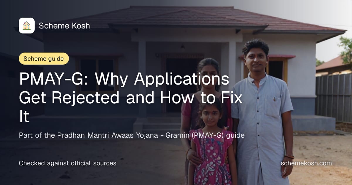 PMAY-G: Why Applications Get Rejected and How to Fix It, a guide to Pradhan Mantri Awaas Yojana - Gramin (PMAY-G)