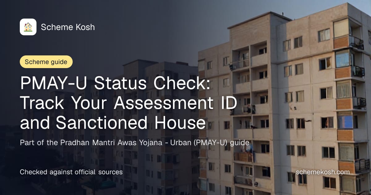 PMAY-U Status Check: Track Your Assessment ID and Sanctioned House, a guide to Pradhan Mantri Awas Yojana - Urban (PMAY-U)