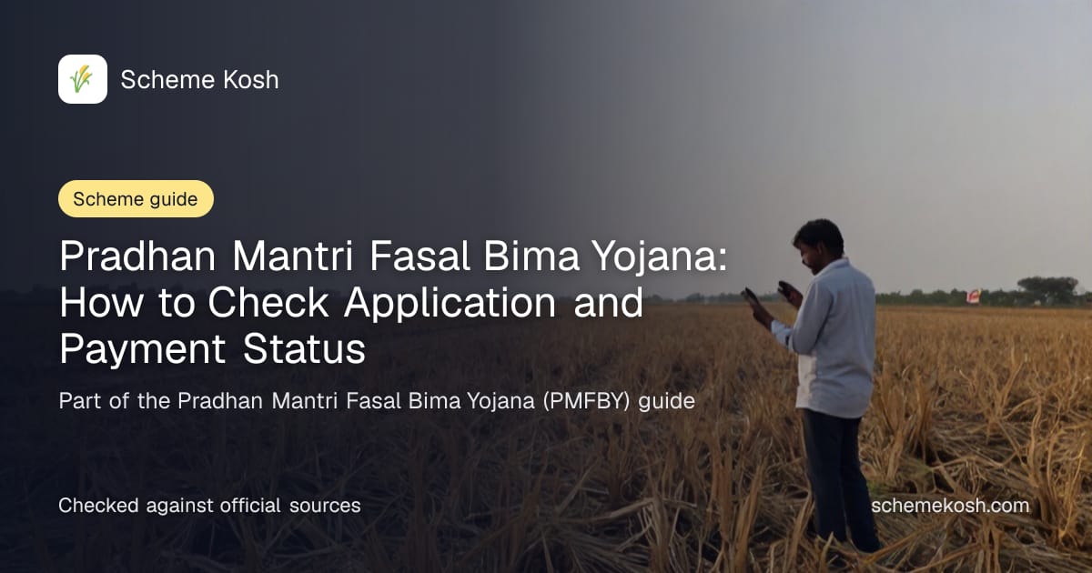 Pradhan Mantri Fasal Bima Yojana: How to Check Application and Payment Status, a guide to Pradhan Mantri Fasal Bima Yojana (PMFBY)