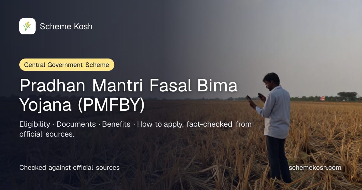 Pradhan Mantri Fasal Bima Yojana (PMFBY): Crop insurance at a farmer premium of 2% kharif, 1.5% rabi and 5% commercial or horticultural crops