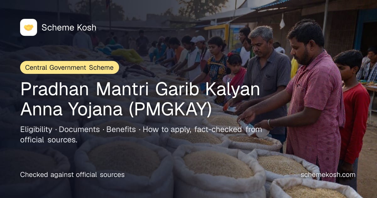 Pradhan Mantri Garib Kalyan Anna Yojana (PMGKAY): Free foodgrains: 35 kg per Antyodaya household and 5 kg per priority person each month