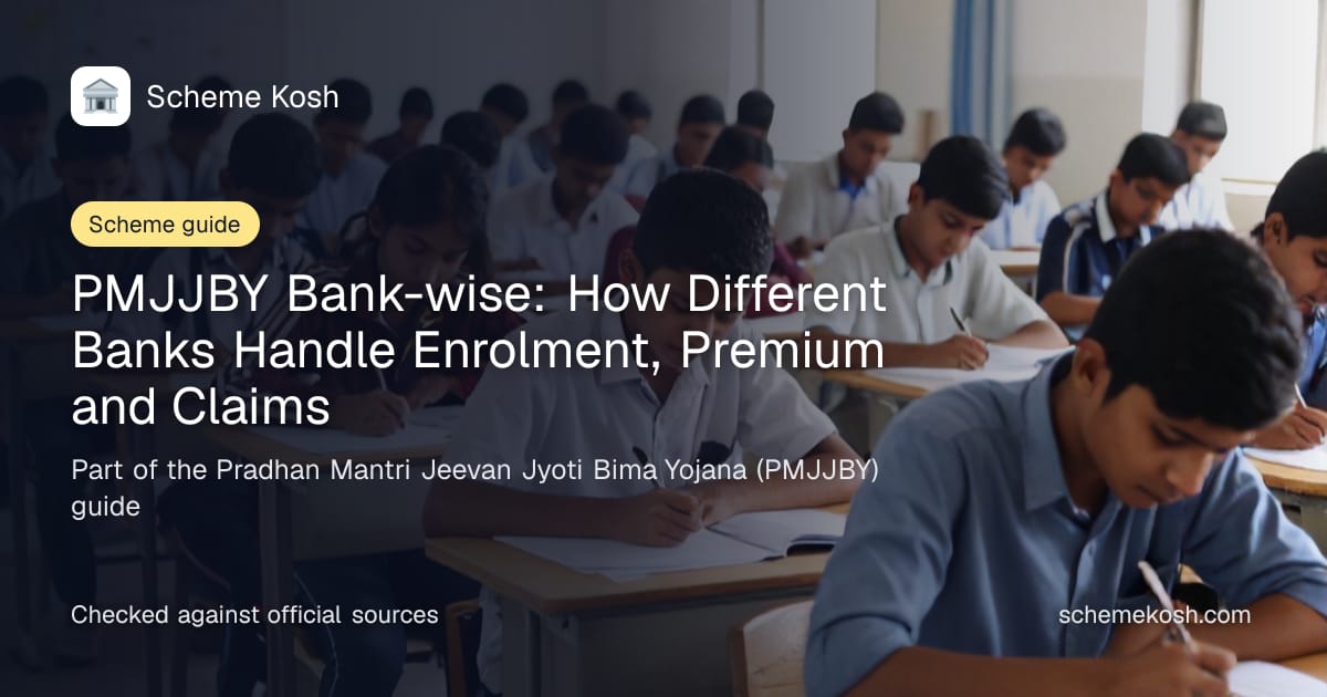 PMJJBY Bank-wise: How Different Banks Handle Enrolment, Premium and Claims, a guide to Pradhan Mantri Jeevan Jyoti Bima Yojana (PMJJBY)