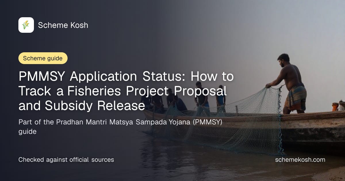 PMMSY Application Status: How to Track a Fisheries Project Proposal and Subsidy Release, a guide to Pradhan Mantri Matsya Sampada Yojana (PMMSY)