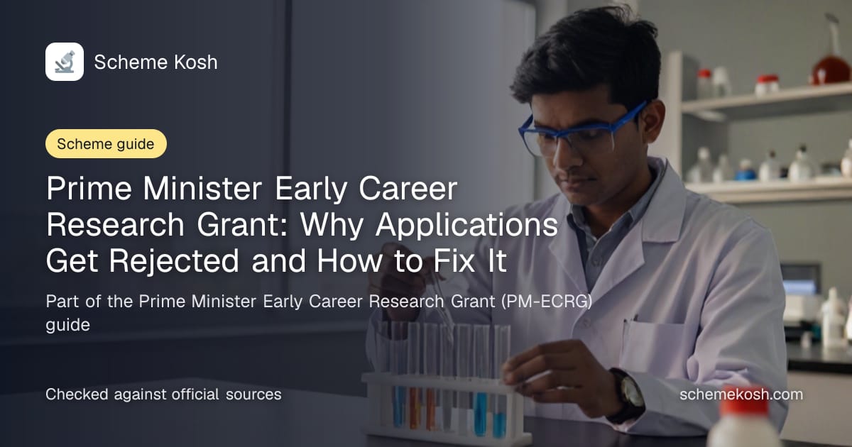 Prime Minister Early Career Research Grant: Why Applications Get Rejected and How to Fix It