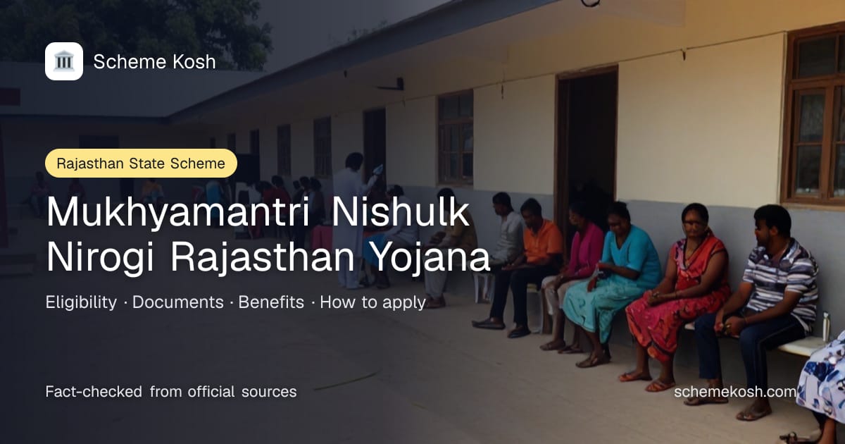 Mukhyamantri Nishulk Nirogi Rajasthan Yojana (Rajasthan): Free essential medicines and free diagnostic tests at all Rajasthan government