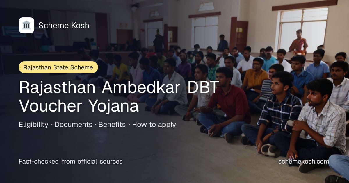 Rajasthan Ambedkar DBT Voucher Yojana (Rajasthan): Rs 2,000 per month for 10 months a year as rented-accommodation assistance