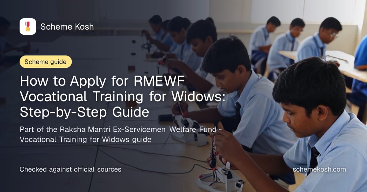 How to Apply for RMEWF Vocational Training for Widows: Step-by-Step Guide