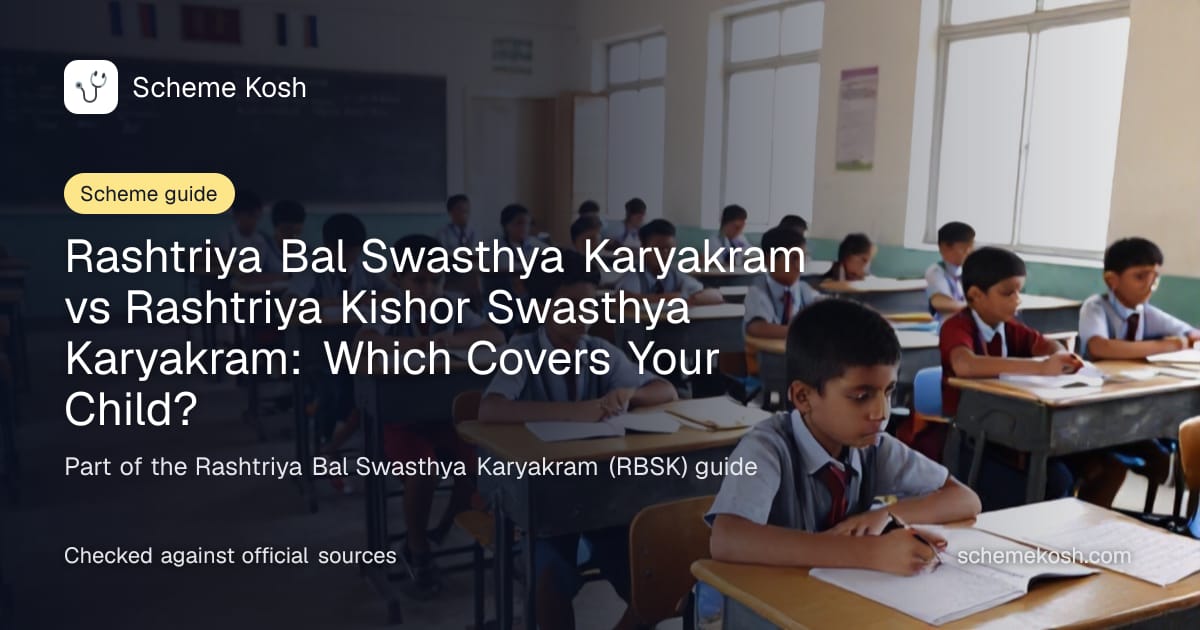 Rashtriya Bal Swasthya Karyakram vs Rashtriya Kishor Swasthya Karyakram: Which Covers Your Child?, a guide to Rashtriya Bal Swasthya Karyakram (RBSK)