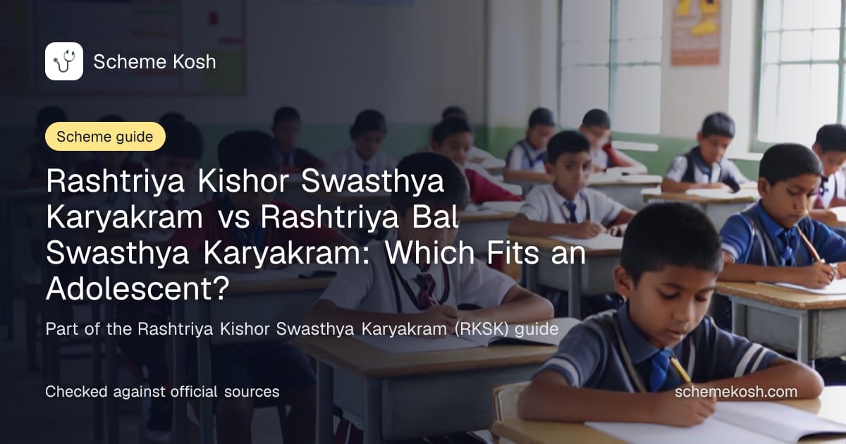 Rashtriya Kishor Swasthya Karyakram vs Rashtriya Bal Swasthya Karyakram: Which Fits an Adolescent?