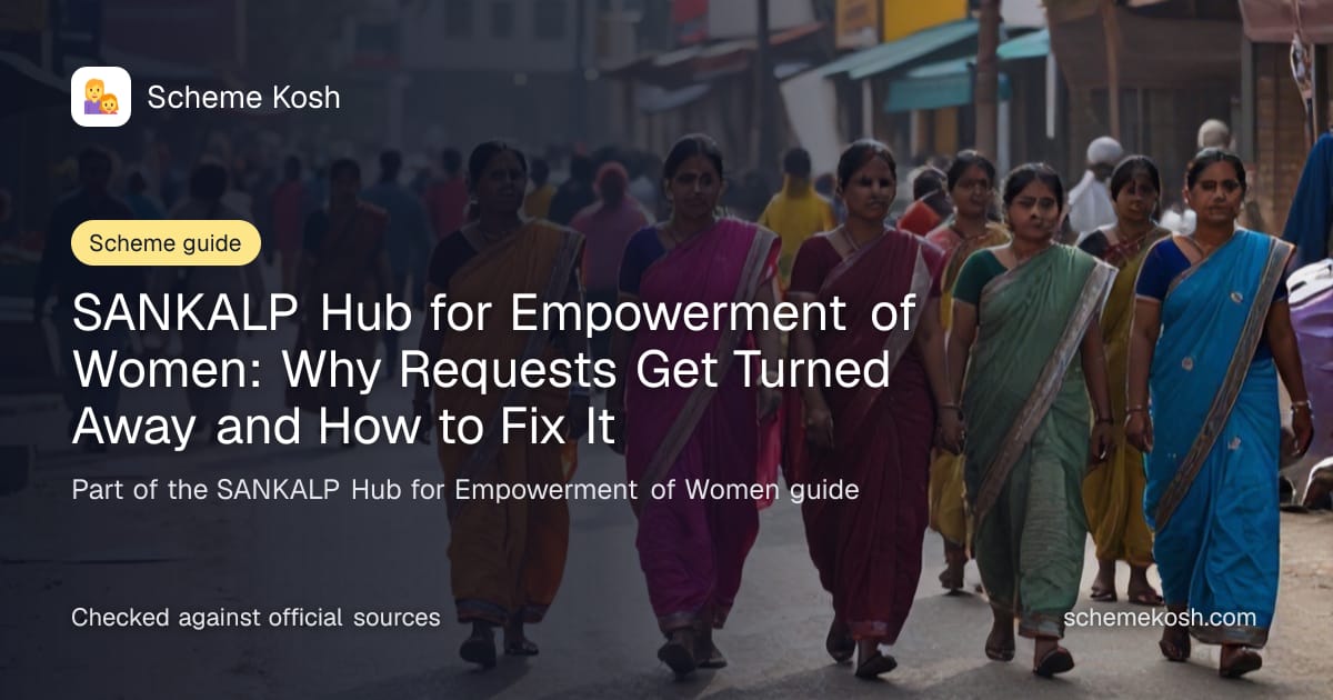 SANKALP Hub for Empowerment of Women: Why Requests Get Turned Away and How to Fix It