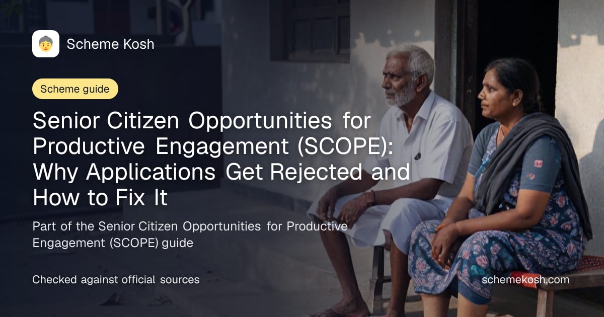 Senior Citizen Opportunities for Productive Engagement (SCOPE): Why Applications Get Rejected and How to Fix It