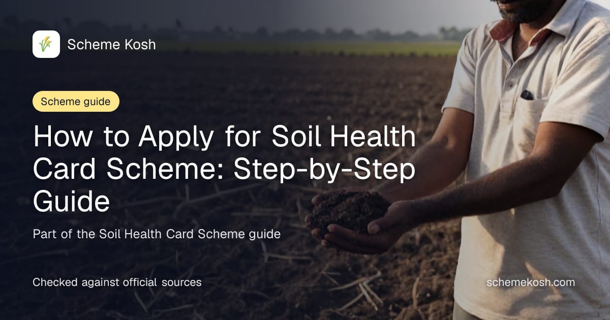 How to Apply for Soil Health Card Scheme: Step-by-Step Guide