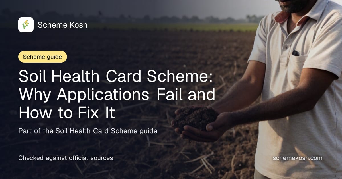 Soil Health Card Scheme: Why Applications Fail and How to Fix It