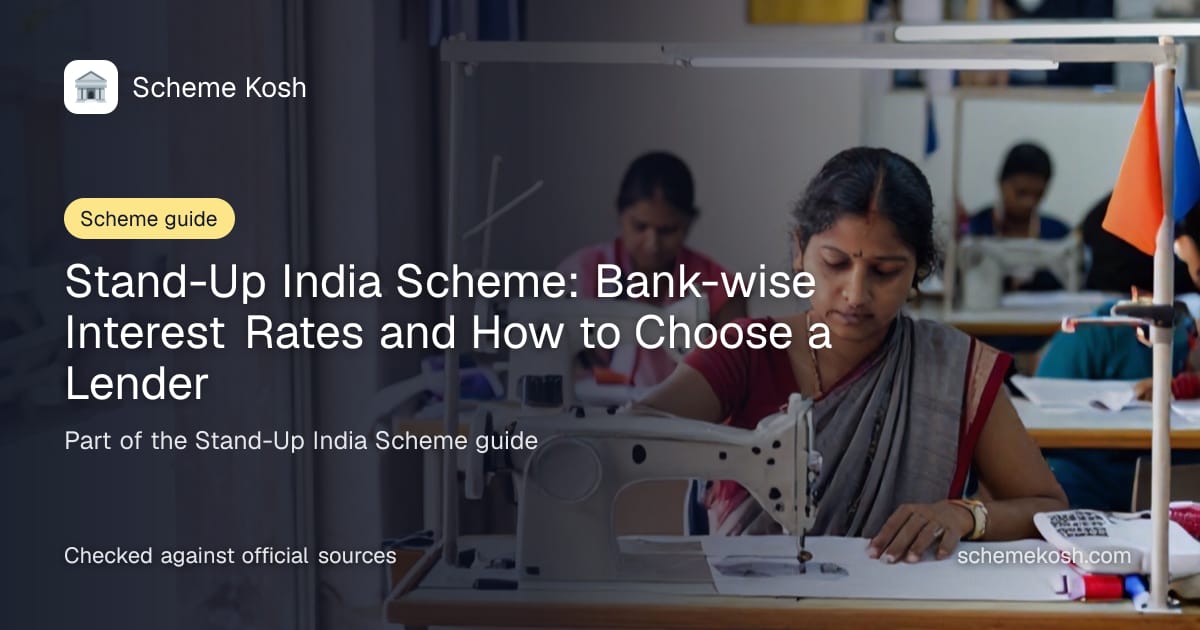 Stand-Up India Scheme: Bank-wise Interest Rates and How to Choose a Lender
